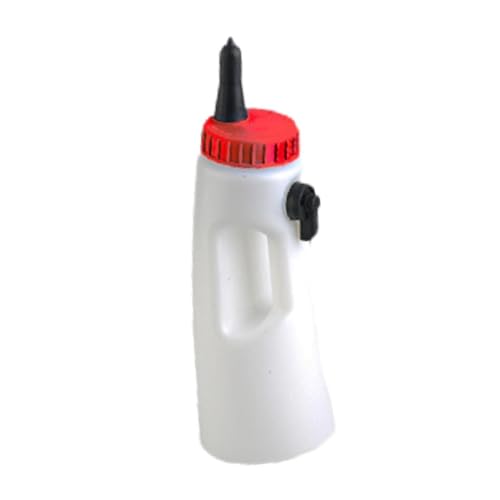 AWHAO Kalbspflegeflasche leicht zu reinigen zu reinigen 2 l Walbilchflasche mit Griffstüben stillende Flasche mit Brustwarze für kleine Wadenschweine, Rote Mütze AWHAO Kalbspflegeflasche leicht zu reinigen zu reinigen 2 l Walbilchflasche mit Griffstüben stillende Flasche mit Brustwarze für kleine Wadenschweine, Rote Mütze von AWHAO