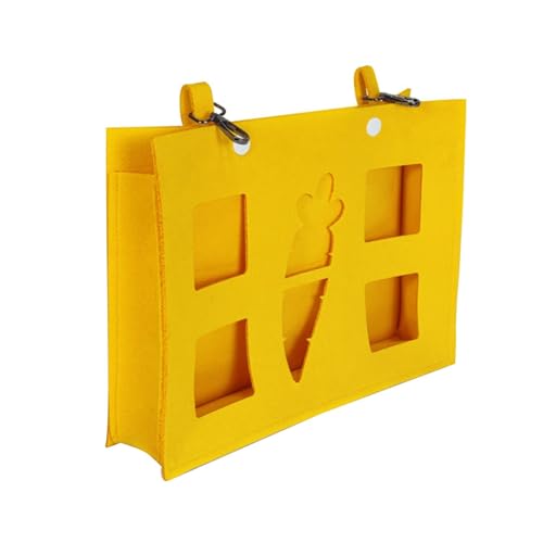 AWHAO Kaninchen Heu Futtertasche Heu Tasche, Hängender Heu Futterspender, Filz Heuhalter für AWHAO Kaninchen Heu Futtertasche Heu Tasche, Hängender Heu Futterspender, Filz Heuhalter für von AWHAO