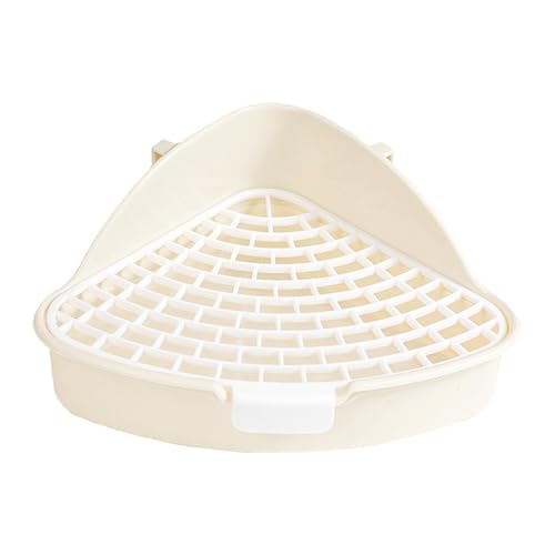 AWHAO Kaninchentoilette, Eck Toilettenbox, Käfig, Toilette, Bettkasten, Heimtierbedarf für, Kleine Tiere, Chinchillas, Weiß AWHAO Kaninchentoilette, Eck Toilettenbox, Käfig, Toilette, Bettkasten, Heimtierbedarf für, Kleine Tiere, Chinchillas, Weiß von AWHAO