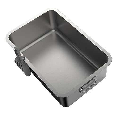 AWHAO Katze für Katzen Im Innenbereich, Katzentoilette Aus Edelstahl, Katzenzubehör, Moderner Katzensandkasten, Einfache Reinigung, Offene Haustiertoilette, 60cmx40cmx15cm AWHAO Katze für Katzen Im Innenbereich, Katzentoilette Aus Edelstahl, Katzenzubehör, Moderner Katzensandkasten, Einfache Reinigung, Offene Haustiertoilette, 60cmx40cmx15cm von AWHAO