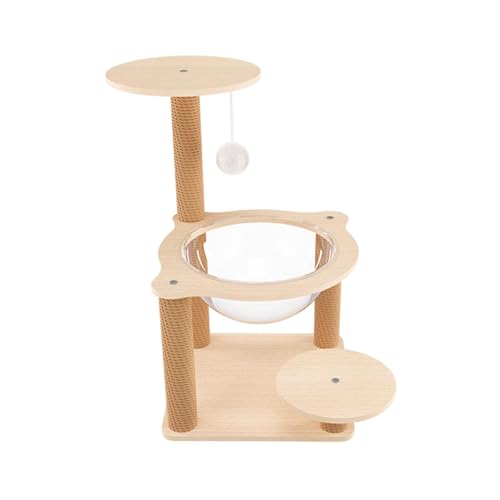 AWHAO Katzenbaum aus Holz, Kletterturm für drinnen und draußen, mit Kratzbäumen, Katzenbett, Haustiernest für Häschen, Kätzchen, Kätzchen für drinnen und, 38x63cm AWHAO Katzenbaum aus Holz, Kletterturm für drinnen und draußen, mit Kratzbäumen, Katzenbett, Haustiernest für Häschen, Kätzchen, Kätzchen für drinnen und, 38x63cm von AWHAO