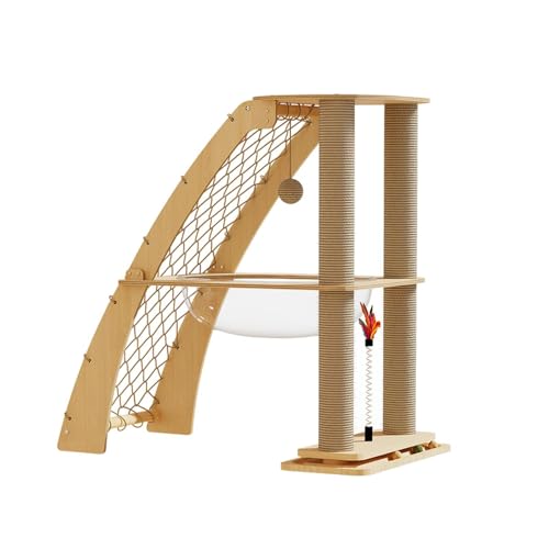 AWHAO Katzenbaumspielzeug, Katzenkratzbäume, verschleißfeste Hütte, Spielplatzbett, Kätzchen, Schleifklauen, stabiles Katzennest, integriertes Katzenhaus AWHAO Katzenbaumspielzeug, Katzenkratzbäume, verschleißfeste Hütte, Spielplatzbett, Kätzchen, Schleifklauen, stabiles Katzennest, integriertes Katzenhaus von AWHAO