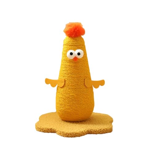 AWHAO Katzenkratzbaum Katzen Kletterbaum Schleifklauen Sisalkratzer Kratzstange mit Basis für Training und Übung, Yellow S AWHAO Katzenkratzbaum Katzen Kletterbaum Schleifklauen Sisalkratzer Kratzstange mit Basis für Training und Übung, Yellow S von AWHAO