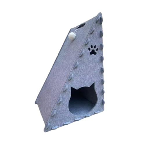 ＡＷＨＡＯ Katzenkratzer -Pad Interaktives mehrfache Winkel Home Decor Wear Resistant Cat Catrock Board Mahlkrallen zum beißen Spielen, Grau von ＡＷＨＡＯ