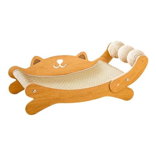 AWHAO Katzenkratzerbett Kratzer Post Hängematte Katzenmöbel zum Nickerchen Spielen ruhen, mit Sisalball AWHAO Katzenkratzerbett Kratzer Post Hängematte Katzenmöbel zum Nickerchen Spielen ruhen, mit Sisalball von AWHAO