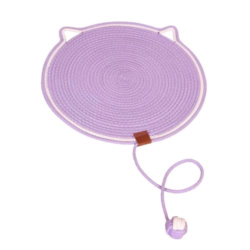 AWHAO Katzenkratzmatte, Katzenboden Kratzpad, Sofa Möbelschutz, Schleifklauen, Katzen Schlafmatte mit Ball Horizontal, violett AWHAO Katzenkratzmatte, Katzenboden Kratzpad, Sofa Möbelschutz, Schleifklauen, Katzen Schlafmatte mit Ball Horizontal, violett von AWHAO