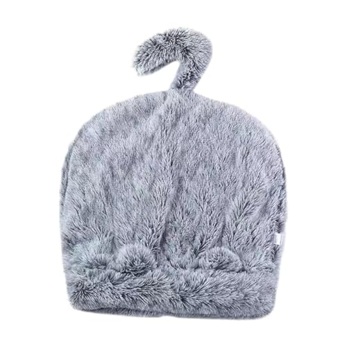 AWHAO Katzenschlafsack, Beruhigungskissen, Warmer Zwinger für den Innenbereich, halbgeschlossenes, gemütliches Versteck, Katzenbett, Höhle für Chihuahua, Grau AWHAO Katzenschlafsack, Beruhigungskissen, Warmer Zwinger für den Innenbereich, halbgeschlossenes, gemütliches Versteck, Katzenbett, Höhle für Chihuahua, Grau von AWHAO