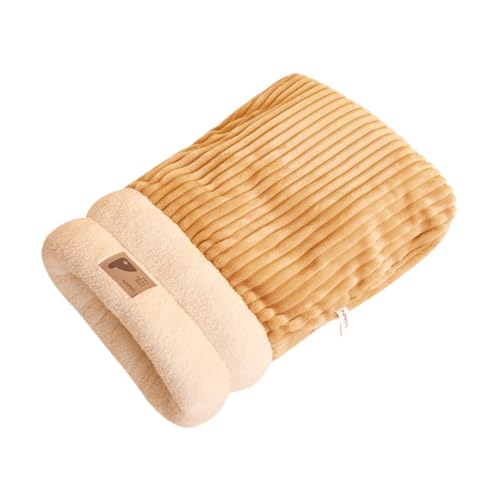AWHAO Katzenschlafsack Cat Hideaways Haustiersack Winter für Kätzchen, Welpen, Katzen, L Brown AWHAO Katzenschlafsack Cat Hideaways Haustiersack Winter für Kätzchen, Welpen, Katzen, L Brown von AWHAO