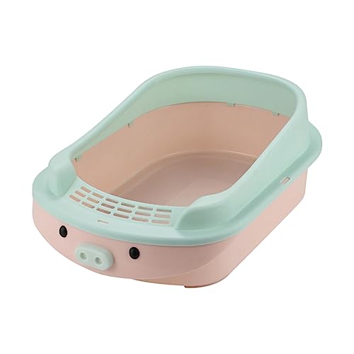 AWHAO Katzentoilette, Halbgeschlossene Katzentoilette, Sandkasten mit Hoher Höhe AWHAO Katzentoilette, Halbgeschlossene Katzentoilette, Sandkasten mit Hoher Höhe von AWHAO