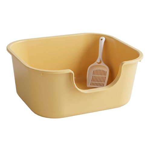 AWHAO Katzentoilette, Katzentoilette, Oben Offen, Katzentoilette, Sandkasten, Gelb AWHAO Katzentoilette, Katzentoilette, Oben Offen, Katzentoilette, Sandkasten, Gelb von AWHAO