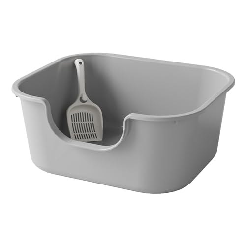 AWHAO Katzentoilette, Katzentoilette, Oben Offen, Katzentoilette, Sandkasten, Grau AWHAO Katzentoilette, Katzentoilette, Oben Offen, Katzentoilette, Sandkasten, Grau von AWHAO