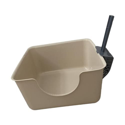 AWHAO Katzentoilette, Oben Offen, für Kleine Und Mittelgroße Katzen, Kaffee AWHAO Katzentoilette, Oben Offen, für Kleine Und Mittelgroße Katzen, Kaffee von AWHAO