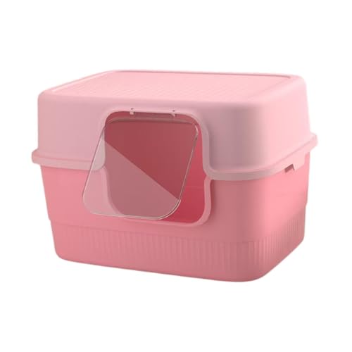AWHAO Katzentoilette mit Abdeckung, Kätzchen WC, Reinigungswerkzeug für Haustiere, Katzenbettpfanne, Rosa AWHAO Katzentoilette mit Abdeckung, Kätzchen WC, Reinigungswerkzeug für Haustiere, Katzenbettpfanne, Rosa von AWHAO