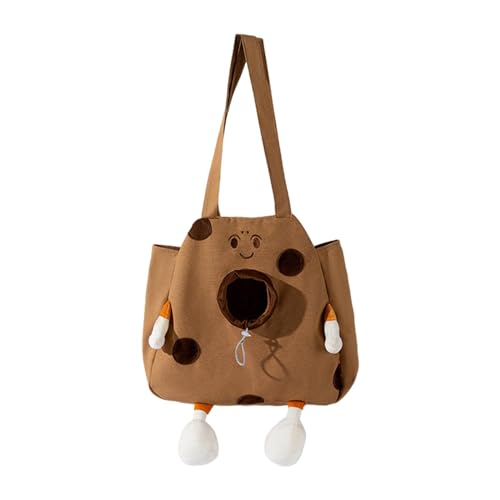 ＡＷＨＡＯ Katzentragetasche, Katzentragetasche, süße Haustiertasche aus Segeltuch, Handtasche für kleine Hunde und Katzen, Gelb, XL von ＡＷＨＡＯ