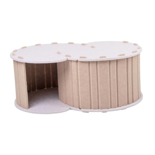 AWHAO Katzentunnelbett Hideaway Nest Playground für 2 Katzen die ganze Saison atmungsaktive 2 -Loch -Katzenhöhle, Braun AWHAO Katzentunnelbett Hideaway Nest Playground für 2 Katzen die ganze Saison atmungsaktive 2 -Loch -Katzenhöhle, Braun von AWHAO