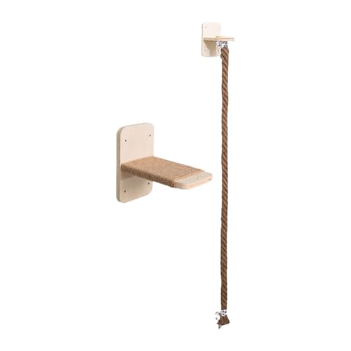 AWHAO Katzenwandregal mit Kratzseil Katzenbaumklettern zum Faulenzen zum Ausruhen AWHAO Katzenwandregal mit Kratzseil Katzenbaumklettern zum Faulenzen zum Ausruhen von AWHAO