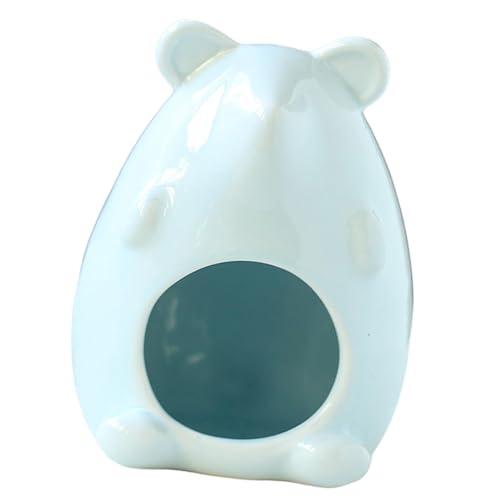 AWHAO Keramik-Hamster-Lebensraum-Versteck, Versteckhaus, Cooles Haustierbett, Schlafnest für Mäuse, Blau AWHAO Keramik-Hamster-Lebensraum-Versteck, Versteckhaus, Cooles Haustierbett, Schlafnest für Mäuse, Blau von AWHAO