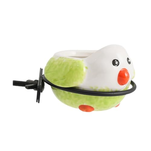 AWHAO Keramikvogel Fütterungsschale Tasse Vögel Fütterungsschale mit Flügel Nüssen Futterwasserschale für Slittel, GrÜn AWHAO Keramikvogel Fütterungsschale Tasse Vögel Fütterungsschale mit Flügel Nüssen Futterwasserschale für Slittel, GrÜn von AWHAO