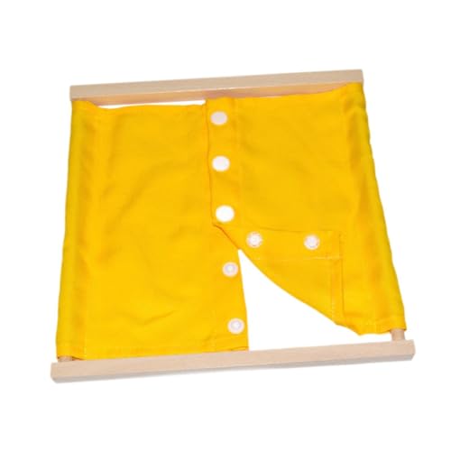 AWHAO Kleidung Board Sensorische Board Vorschule Lernen Spielzeug Kleid Lernen Board Kids Busy Board für Kinder Vorschule, gelber Druckknopf AWHAO Kleidung Board Sensorische Board Vorschule Lernen Spielzeug Kleid Lernen Board Kids Busy Board für Kinder Vorschule, gelber Druckknopf von AWHAO
