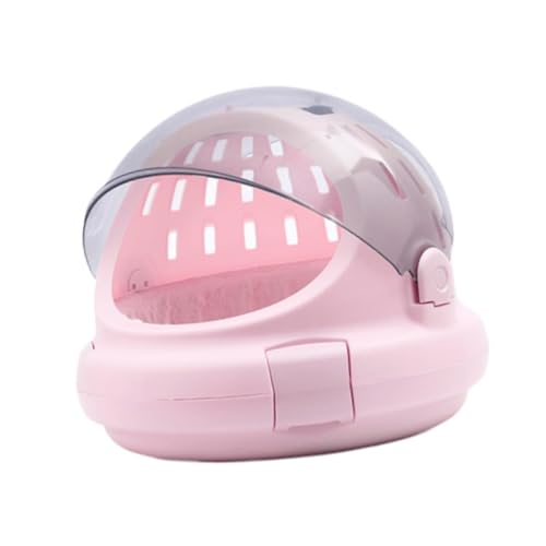AWHAO Kleine Hundetragetasche, Katzentragetasche mit harten Seiten, Reisetragetasche für Haustiere, Haustiertragetasche zum Wandern, ROSA AWHAO Kleine Hundetragetasche, Katzentragetasche mit harten Seiten, Reisetragetasche für Haustiere, Haustiertragetasche zum Wandern, ROSA von AWHAO