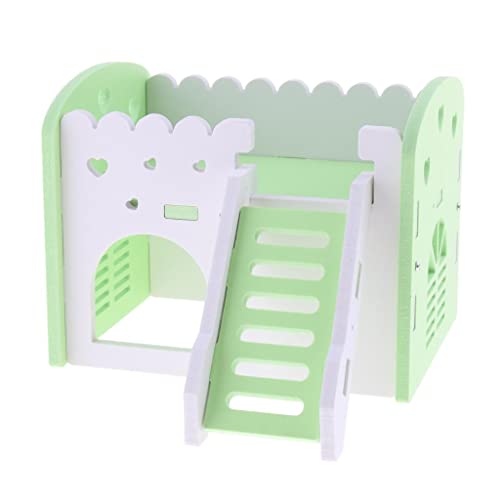 ＡＷＨＡＯ Kleine Tiere Hamster Haus Käfige Aus Holz Eichhörnchen Spiel Spielzeug, Grün von ＡＷＨＡＯ