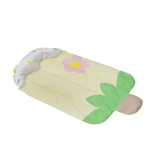 AWHAO Kühlmatte für Haustiere, Bett, Sommerkissen, Katzen-Kühlpad für drinnen und draußen, alle Arten von Haustieren, Gelb AWHAO Kühlmatte für Haustiere, Bett, Sommerkissen, Katzen-Kühlpad für drinnen und draußen, alle Arten von Haustieren, Gelb von AWHAO
