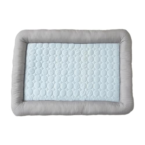 AWHAO Kühlmatte für Haustiere, Kühlkissen, tragbar, bequem, waschbar, weich, für den Sommer, atmungsaktive Isomatte aus Eisseide, Heimtierbedarf, Hellblau AWHAO Kühlmatte für Haustiere, Kühlkissen, tragbar, bequem, waschbar, weich, für den Sommer, atmungsaktive Isomatte aus Eisseide, Heimtierbedarf, Hellblau von AWHAO
