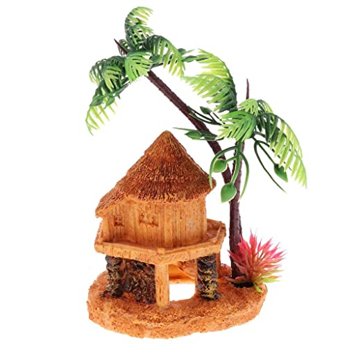 ＡＷＨＡＯ Künstliche Kokosnussbaum Hütte Höhle Aquarium Aquarium Landschaft von ＡＷＨＡＯ