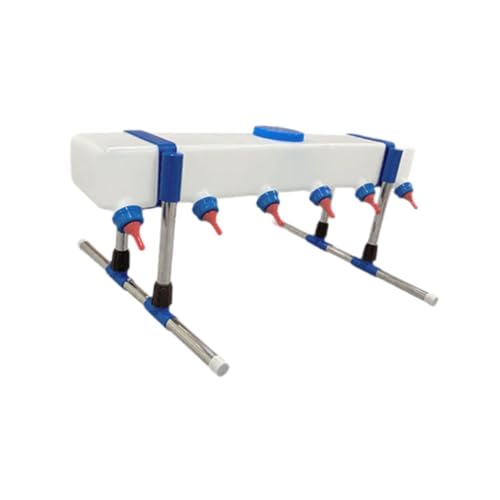 ＡＷＨＡＯ Lammgetränk Feeder, Farm Viehzüchtung Feeder Viehmilch Fütterungseimer für Welpen, 6 Kopf mit Halter von ＡＷＨＡＯ