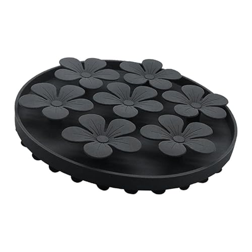 AWHAO Leckmatte für Hunde Und Katzen Flower Slow Feeder Matte Hundeleckmatte Trainingsspielzeug Pflege, Dunkelgrau AWHAO Leckmatte für Hunde Und Katzen Flower Slow Feeder Matte Hundeleckmatte Trainingsspielzeug Pflege, Dunkelgrau von AWHAO