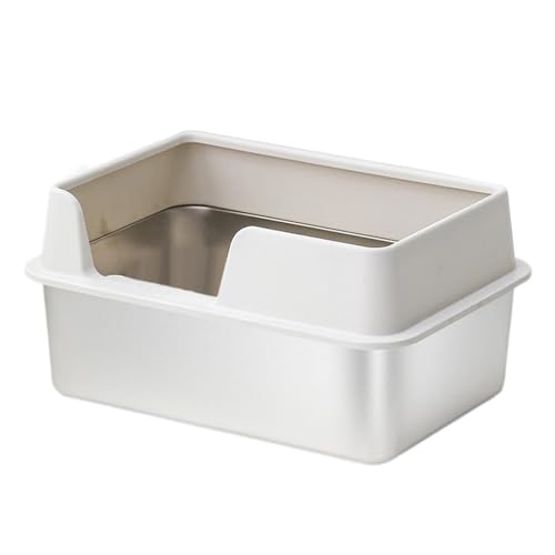 AWHAO Luxuriöse Katzen-Toilette für Ihr Zuhause, L Weiß AWHAO Luxuriöse Katzen-Toilette für Ihr Zuhause, L Weiß von AWHAO
