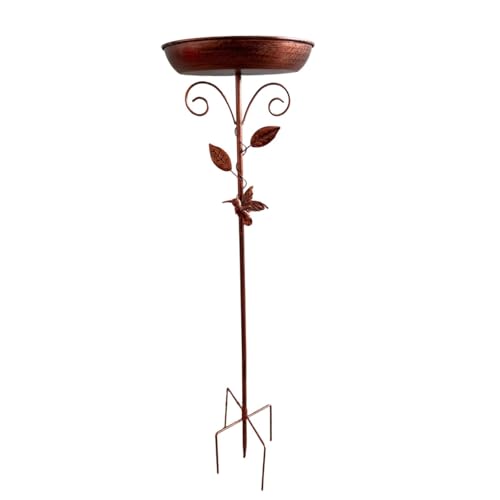 ＡＷＨＡＯ Metall Vogelbad Dekorative 33 Zoll Vogel Feeder für Outdoor Terrasse Hof von ＡＷＨＡＯ