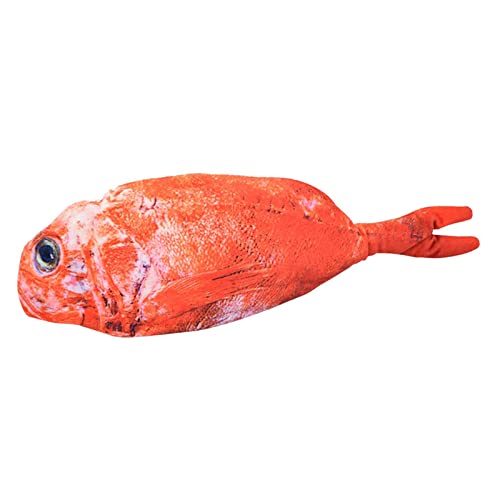 ＡＷＨＡＯ Moving Fish Toys Realistisches Elektrisches Wagging Plüschspielzeug, Rot Fisch von ＡＷＨＡＯ