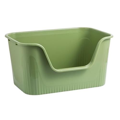 AWHAO Oben Offene Haustiertoilette, Extra Großer Tragbarer Katzenstreubehälter, Heimtierbedarf, Haustier Katzentoilette, Sandkasten, U Form, Abgesenkte Vord, Grün S AWHAO Oben Offene Haustiertoilette, Extra Großer Tragbarer Katzenstreubehälter, Heimtierbedarf, Haustier Katzentoilette, Sandkasten, U Form, Abgesenkte Vord, Grün S von AWHAO