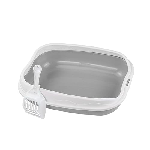AWHAO Oben Offene Katzentoilette, Einfach zu Installierendes Katzenstreubecken für Alle Arten von Katzenstreu, Kätzchentoilette, Offene Katzentoilette, GRAU AWHAO Oben Offene Katzentoilette, Einfach zu Installierendes Katzenstreubecken für Alle Arten von Katzenstreu, Kätzchentoilette, Offene Katzentoilette, GRAU von AWHAO