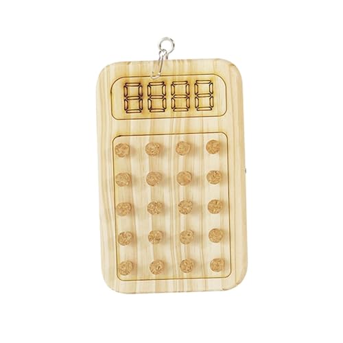 AWHAO Papageienkäfig-beißspielzeug, Vogelfuttersuche-Spielzeug, Holzblock-Spielzeug, Vogel-Kauspielzeug für Wellensittiche, Taschenrechner AWHAO Papageienkäfig-beißspielzeug, Vogelfuttersuche-Spielzeug, Holzblock-Spielzeug, Vogel-Kauspielzeug für Wellensittiche, Taschenrechner von AWHAO