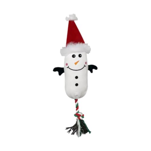 AWHAO Quietschspielzeug für Hunde, Plüschspielzeug mit weichem Quietscher, reduziert Langeweile, Weihnachts-Hundespielzeug, interaktives Hundespielzeug für, Schneemann AWHAO Quietschspielzeug für Hunde, Plüschspielzeug mit weichem Quietscher, reduziert Langeweile, Weihnachts-Hundespielzeug, interaktives Hundespielzeug für, Schneemann von AWHAO