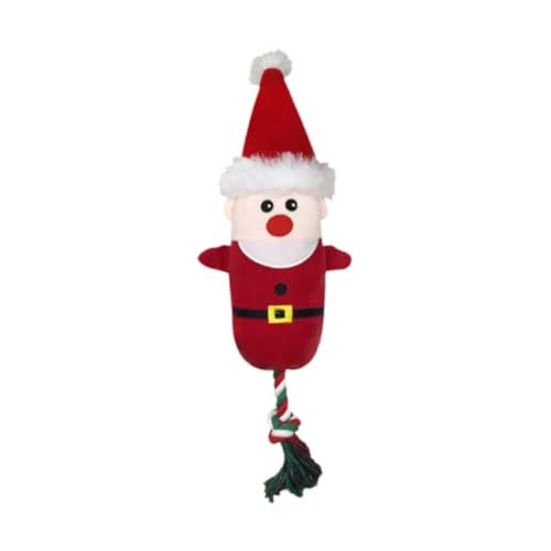 AWHAO Quietschspielzeug für Hunde, Plüschspielzeug mit weichem Quietscher, reduziert Langeweile, Weihnachts-Hundespielzeug, interaktives Hundespielzeug für, Weihnachtsmann AWHAO Quietschspielzeug für Hunde, Plüschspielzeug mit weichem Quietscher, reduziert Langeweile, Weihnachts-Hundespielzeug, interaktives Hundespielzeug für, Weihnachtsmann von AWHAO