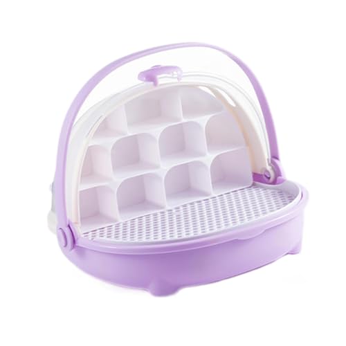 AWHAO Seidenraupen Zuchtbox, Tragbar, Transparent, für Seidenraupen, Schildkröten, Atmungsaktiv, Beobachtungsbox, Zuchttank, violett AWHAO Seidenraupen Zuchtbox, Tragbar, Transparent, für Seidenraupen, Schildkröten, Atmungsaktiv, Beobachtungsbox, Zuchttank, violett von AWHAO
