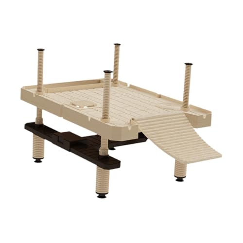 AWHAO Sonnenplattform für Schildkröten, Schildkrötenterrasse mit Leiter, Amphibienschwimmer, Schildkrötenpier für Frosch, Sumpfschildkröte, Salamander AWHAO Sonnenplattform für Schildkröten, Schildkrötenterrasse mit Leiter, Amphibienschwimmer, Schildkrötenpier für Frosch, Sumpfschildkröte, Salamander von AWHAO