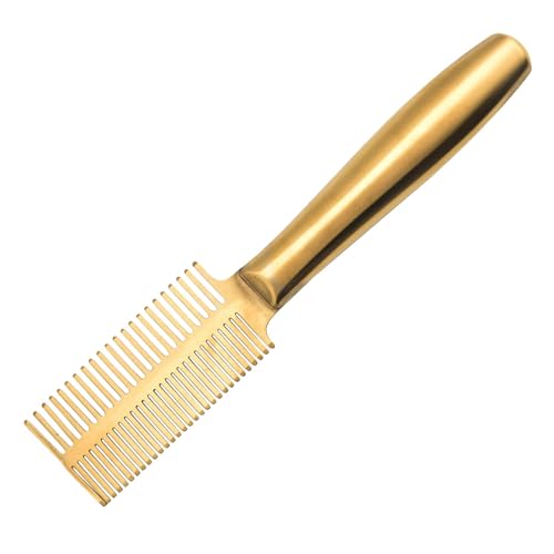 AWHAO Tierhaarkamm, Hundekamm, Katzenhaarkamm, Tierpflegewerkzeug, Tierpflegebürste für Lang- und Kurzhaarkaninchen, Häschen, Welpen, Doppelreihe, Gold AWHAO Tierhaarkamm, Hundekamm, Katzenhaarkamm, Tierpflegewerkzeug, Tierpflegebürste für Lang- und Kurzhaarkaninchen, Häschen, Welpen, Doppelreihe, Gold von AWHAO