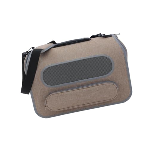 AWHAO Tragbare Katzentragetasche, Haustiertragetasche, von Fluggesellschaften zugelassene Haustier-Reisehandtasche für Kätzchen, Braun AWHAO Tragbare Katzentragetasche, Haustiertragetasche, von Fluggesellschaften zugelassene Haustier-Reisehandtasche für Kätzchen, Braun von AWHAO