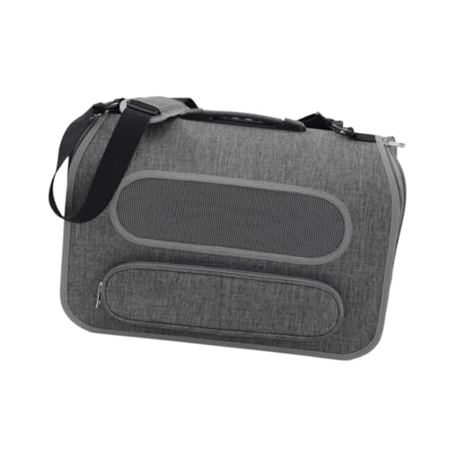 AWHAO Tragbare Katzentragetasche, Haustiertragetasche, von Fluggesellschaften zugelassene Haustier-Reisehandtasche für Kätzchen, Grau AWHAO Tragbare Katzentragetasche, Haustiertragetasche, von Fluggesellschaften zugelassene Haustier-Reisehandtasche für Kätzchen, Grau von AWHAO