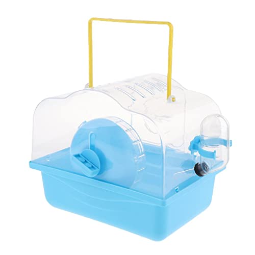 ＡＷＨＡＯ Tragbarer Träger Hamster Tragekoffer mit Wasserflasche Im Freien, Blau, 27 x 18 x 20 cm von ＡＷＨＡＯ