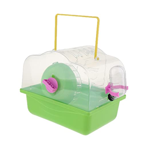 ＡＷＨＡＯ Tragbarer Träger Hamster Tragekoffer mit Wasserflasche Im Freien, Grün, 27 x 18 x 20 cm von ＡＷＨＡＯ