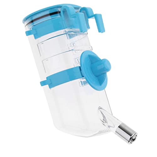 ＡＷＨＡＯ Verstellbare Höhe PET Katzenkäfig Wasserflaschenspender, Blau von ＡＷＨＡＯ