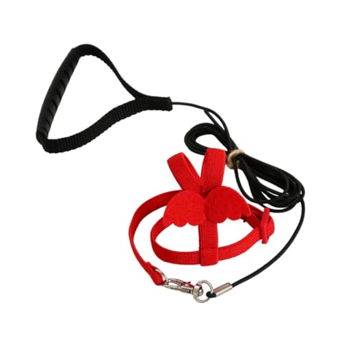 AWHAO Vogel Harness Leine Papagei Fliegen Seil Vogel Ausbildung Seil Haustier Vogel für Wellensittich, Xs, Rot AWHAO Vogel Harness Leine Papagei Fliegen Seil Vogel Ausbildung Seil Haustier Vogel für Wellensittich, Xs, Rot von AWHAO