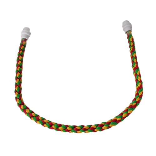AWHAO Vogelspielzeug aus Seil, Sitzstange für Vögel, Vogelkäfig, Kauspielzeug, Flexibles tragbares Haustierzubehör, Käfigzubehör, Spielzeug für, 105cm AWHAO Vogelspielzeug aus Seil, Sitzstange für Vögel, Vogelkäfig, Kauspielzeug, Flexibles tragbares Haustierzubehör, Käfigzubehör, Spielzeug für, 105cm von AWHAO