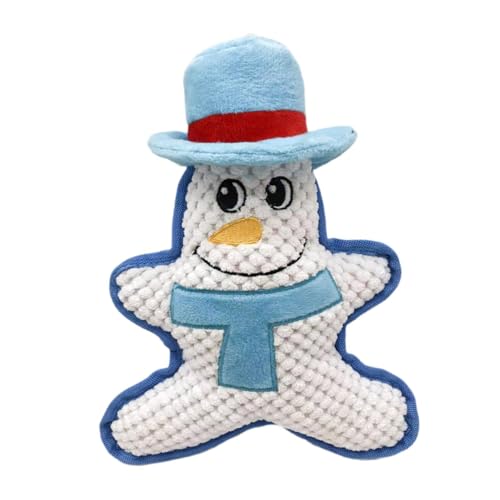 AWHAO Weihnachts-Quietschspielzeug für Hunde, Plüsch-Hundespielzeug, weich, Quietscher, süß, für kleine, mittelgroße und große, Schneemann AWHAO Weihnachts-Quietschspielzeug für Hunde, Plüsch-Hundespielzeug, weich, Quietscher, süß, für kleine, mittelgroße und große, Schneemann von AWHAO
