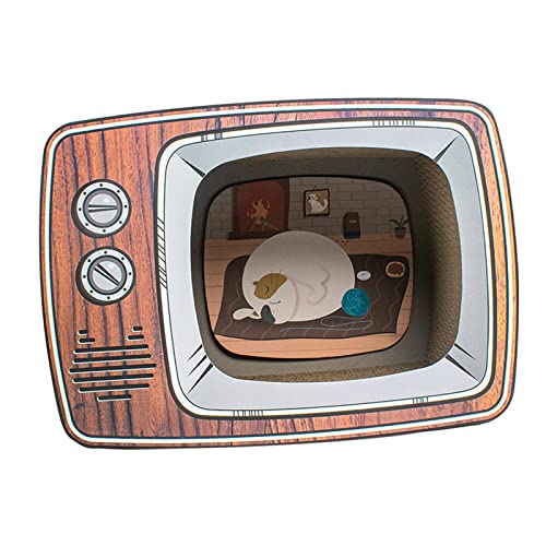 AWHAO Wellpappe Katzenhaus Spielhaus Vertikaler Karton für Im Freien, Fernseher AWHAO Wellpappe Katzenhaus Spielhaus Vertikaler Karton für Im Freien, Fernseher von AWHAO